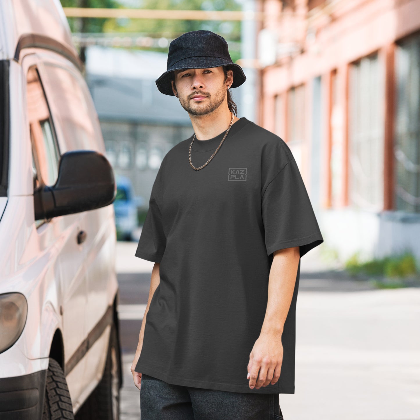 KAZPLA ® RMI Oversized faded t-shirt