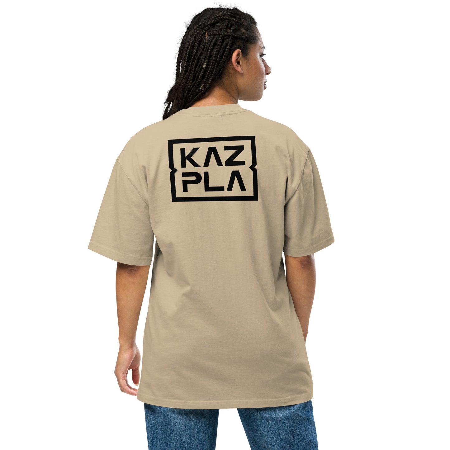 KAZPLA ® WOA Oversized faded t-shirt